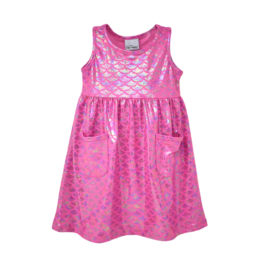 Kids UPF50+ Dahlia Sleeveless Dress with Pockets
