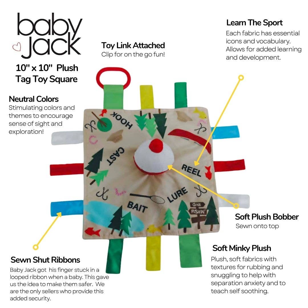 Crinkle Tag Sensory Toy-Fishing Bobber