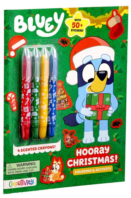 Bluey Colortivity: Hooray Christmas! Coloring Activity Book