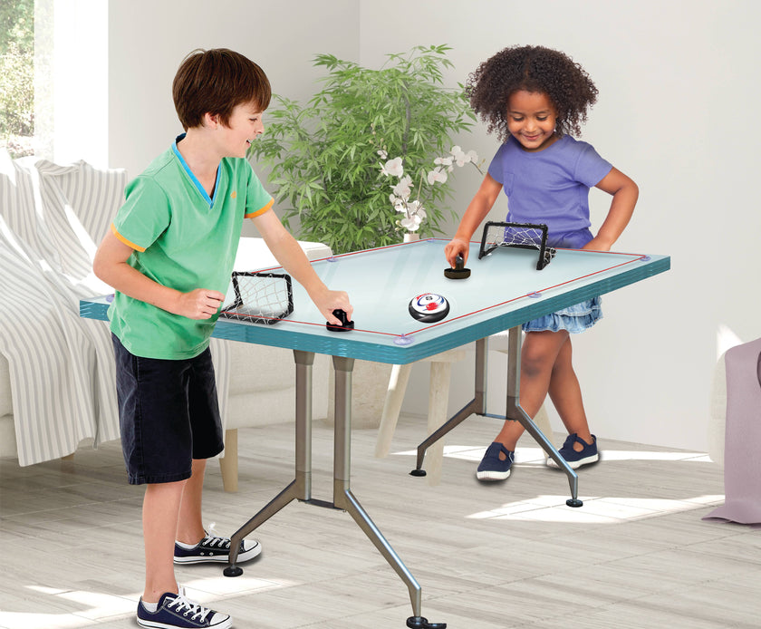 O2 Hockey Toy - Play Anywhere Air Hockey Game Set