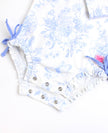 Periwinkle Butterfly Garden Long Sleeve One Piece Rash Guard