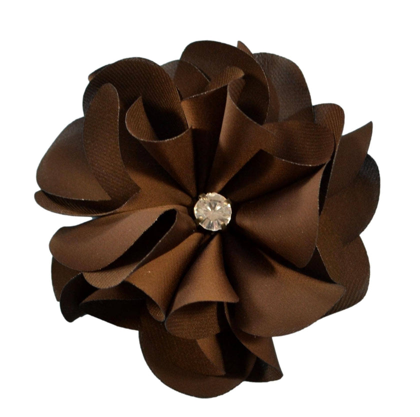 Ruby Satin Flower Hair Clip- Assorted