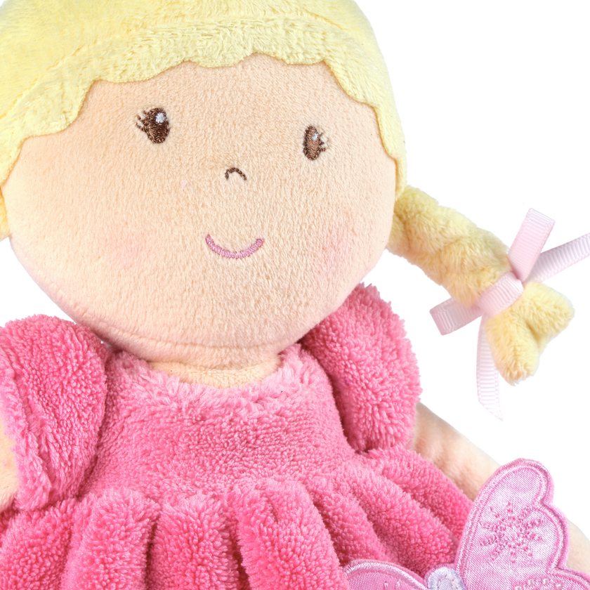 Ria Blonde Hair with Pink and White Dress W/ Display Box