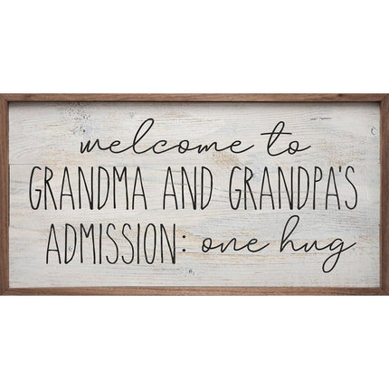 Welcome To Grandma And Grandpa's Sign