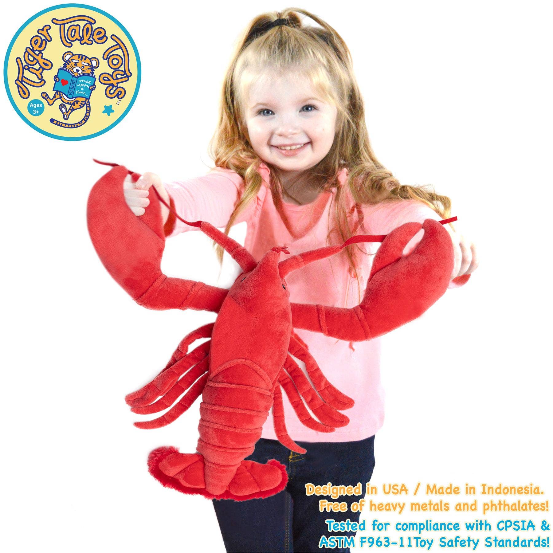 Lenora The Lobster | 13 Inch Stuffed Animal Plush | By Tiger