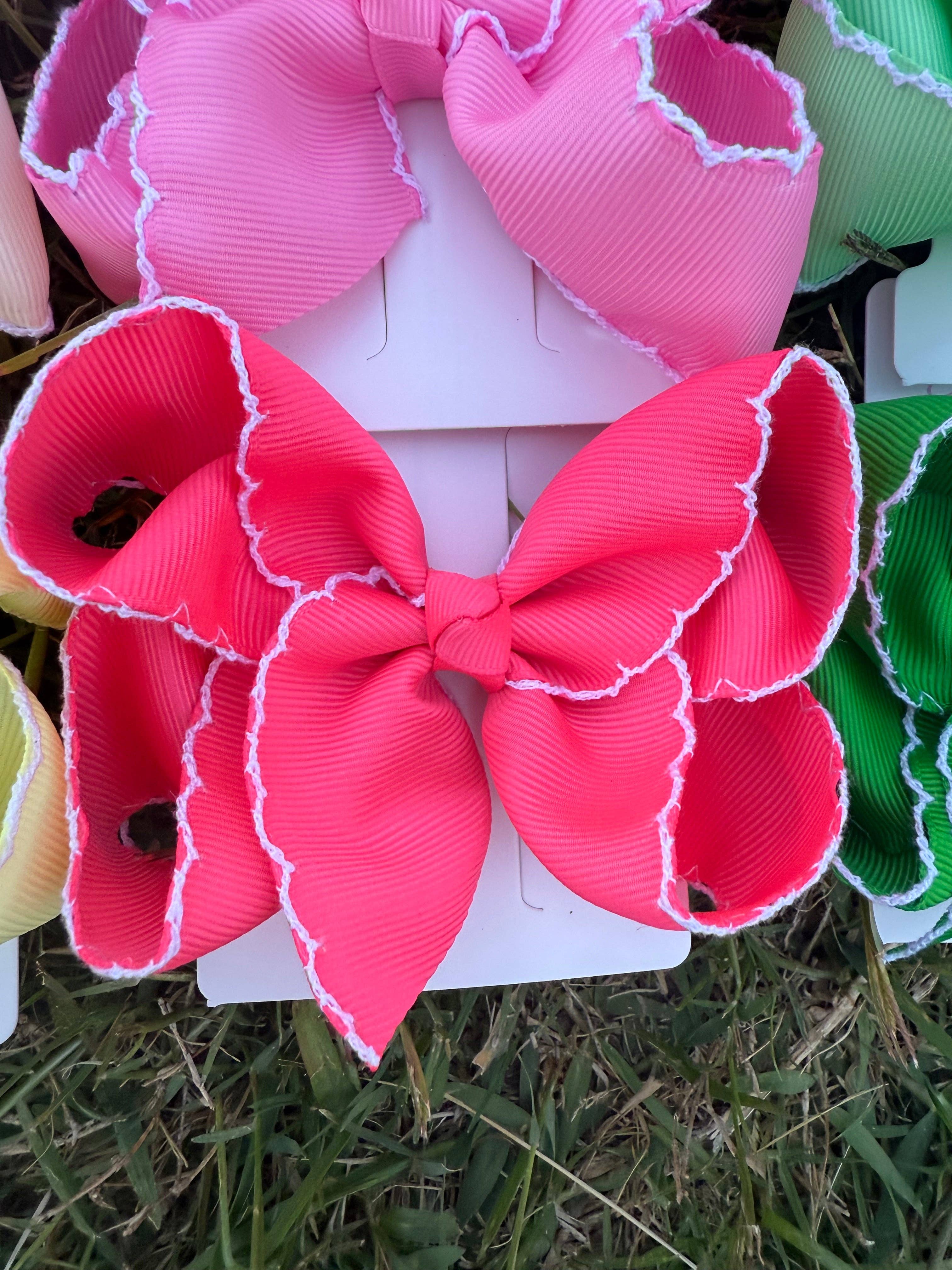 Tiny Fun Solid Hair Bows (4in)