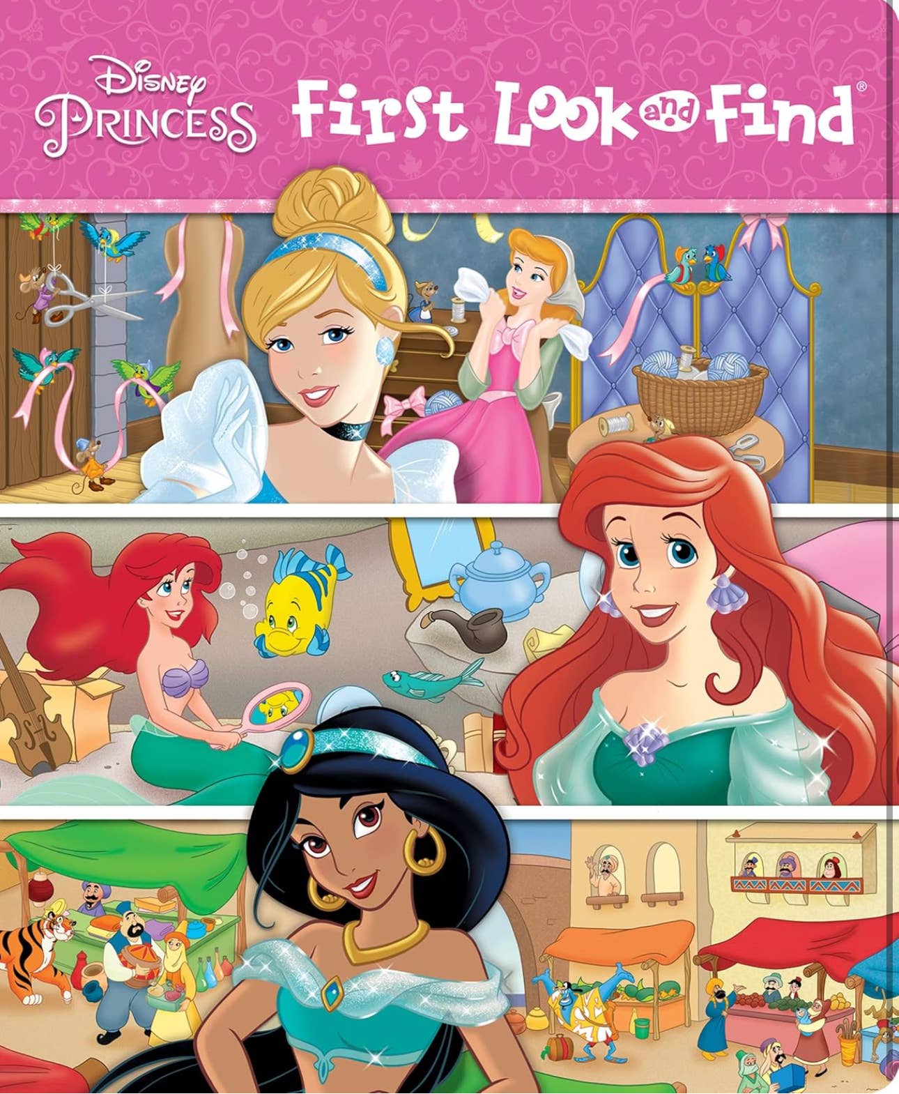 Disney Princess - First Look and Find Book and Activity Card Set