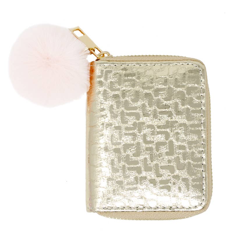 Shiny Gold Pattern Wallet