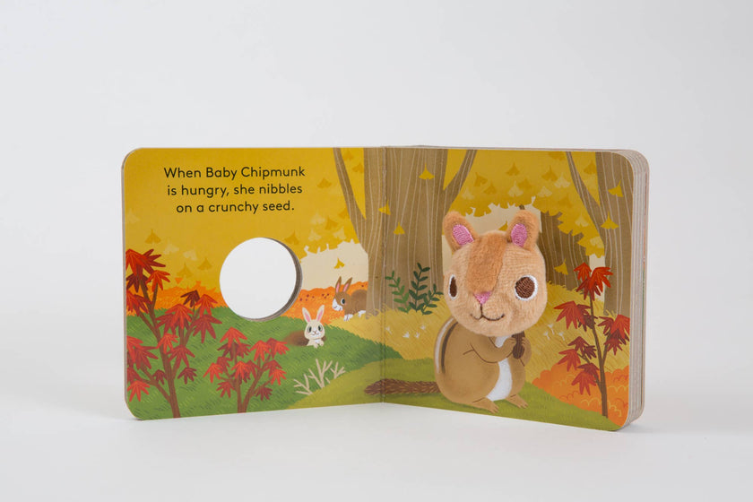 Finger Puppet Board Book- Baby Chipmunk