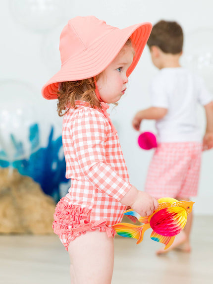 Girls Coral Swim Hat