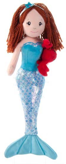 Mermaid w/ Lobster Doll Stuffed Animal (Pick Your Mermaid)