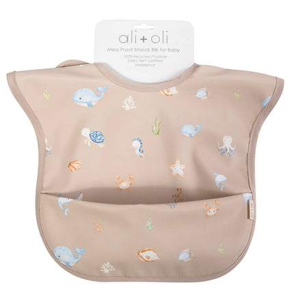 Smock Bib for Baby & Toddler (1-pc) Short Sleeve (Undersea)