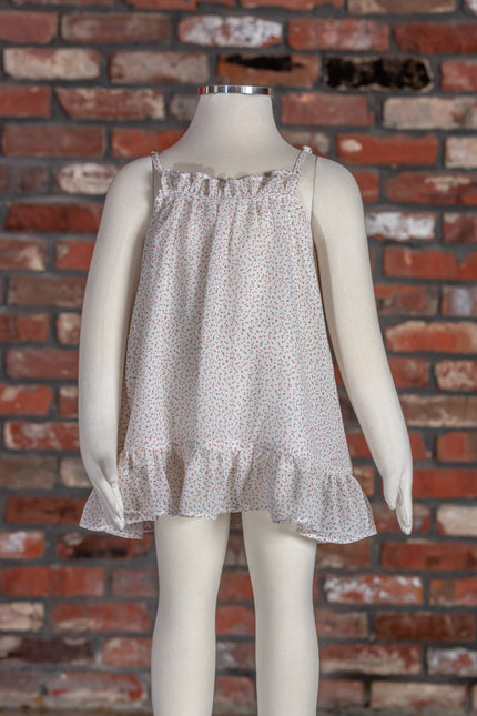 Polka Dot Tank and Bellbottom Jeans Set