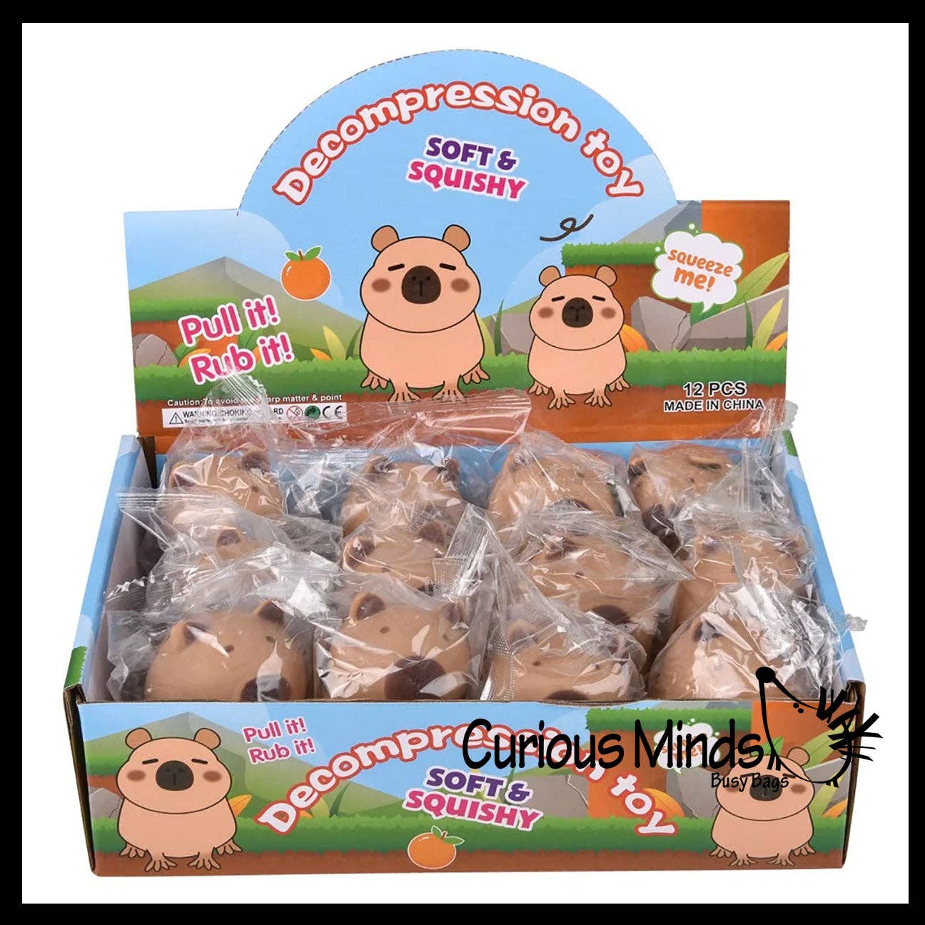 Soft Doh Capybara Animal Stress Balls Ultra Soft Kneadable Toy