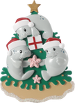 Manatee Family Decorating Tree Personalized Ornament