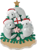 Manatee Family Decorating Tree Personalized Ornament