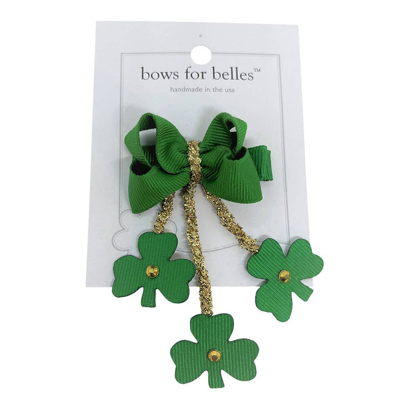 Dangle Shamrocks Bow