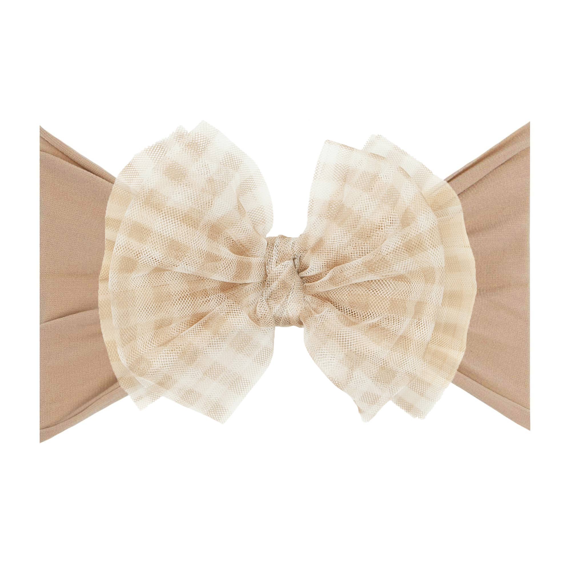 Baby Bling® Tulle FAB® soft nylon headband with tulle bow