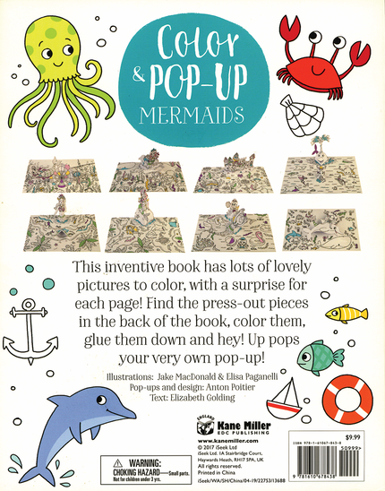 Color & Pop-Up: Mermaids Paperback Book