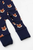 One-Piece Baby Pajamas Fox Friends Organic Cotton