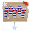 Flip Flop Family Personalized Ornament