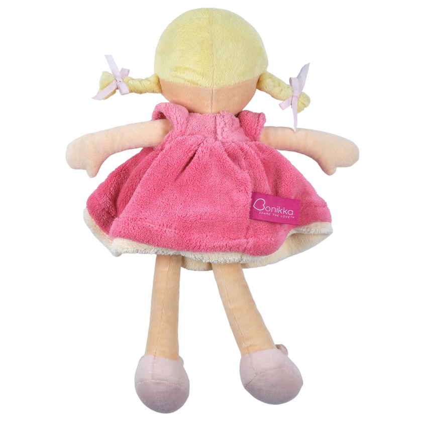 Ria Blonde Hair with Pink and White Dress W/ Display Box