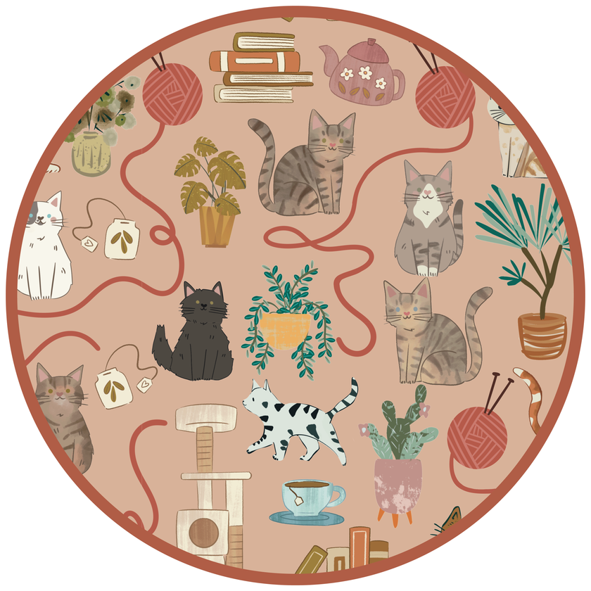 Cats Meow Pets Adult Bamboo Pajamas Unisex Sleep Pants