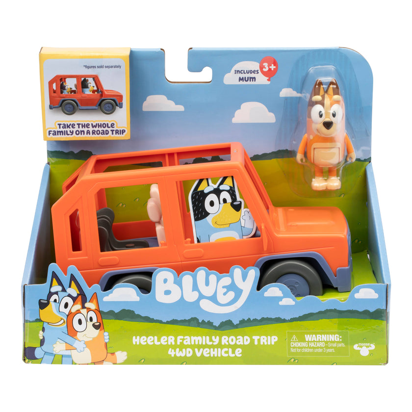 Bluey Heeler 4WD Family Vehicle Toy