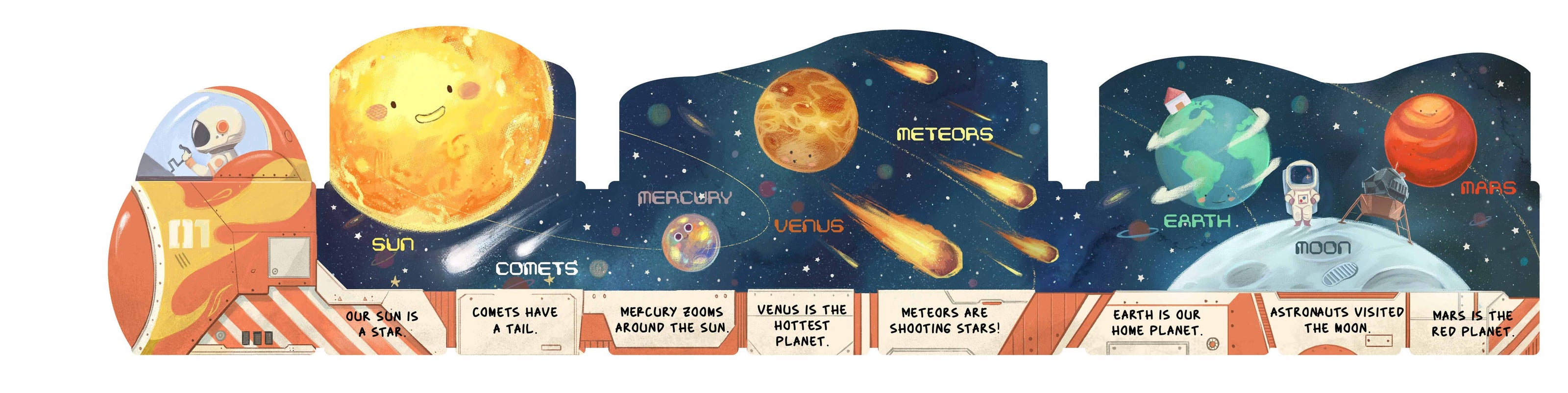 Space Train Board Book