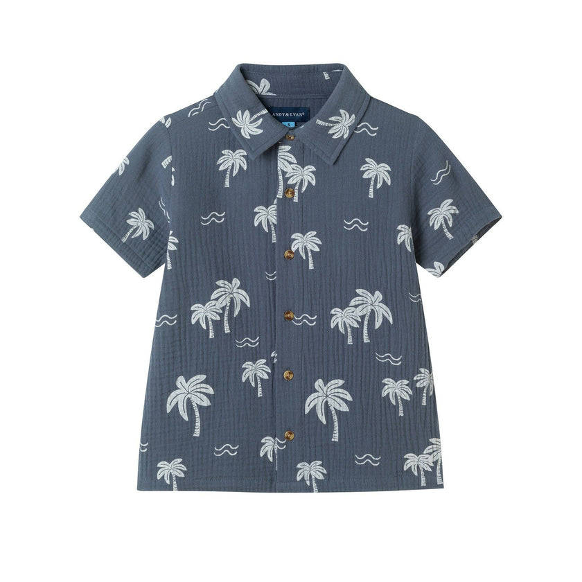 Boys Gauze Set | Tropical Palm Tree