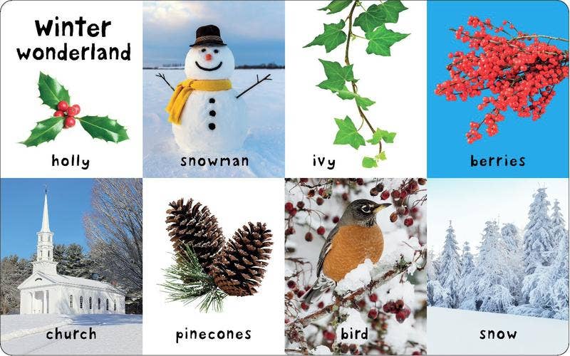 First 100 Christmas Words Board Book