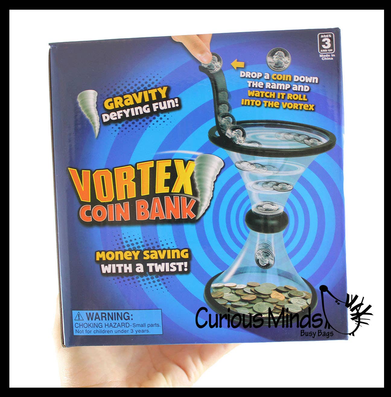 Vortex Gravity Spiral Piggy Bank - Spare Change Holder Cute