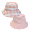 Pink Gingham Reversible Bucket Hat