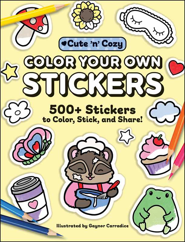Color Your Own Stickers Book