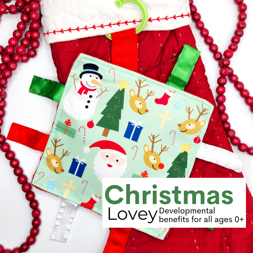 Crinkle Tag Sensory Toy-Christmas Holiday