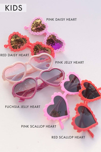 Valentine's Kids Heart Sunglasses