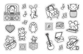 Color Your Own Stickers Book