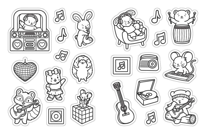 Color Your Own Stickers Book