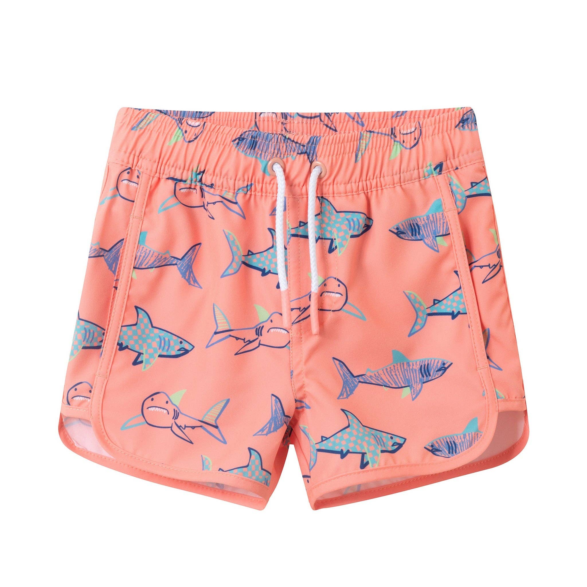 Boys Short Sleeve Rashguard Set | Shark Sketches