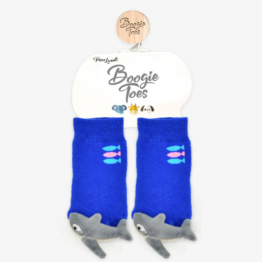 Blue Shark Rattle Socks