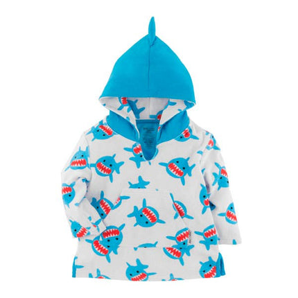 UPF50+ Baby Terry Swim Coverup - Sherman Shark