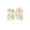 Double Ruffle/ Grosgrain Layered Hair Bow