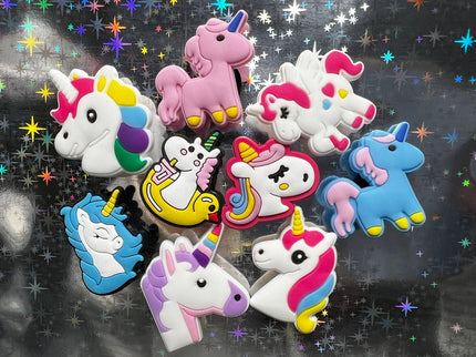 Cute Unicorn Shoe Charms