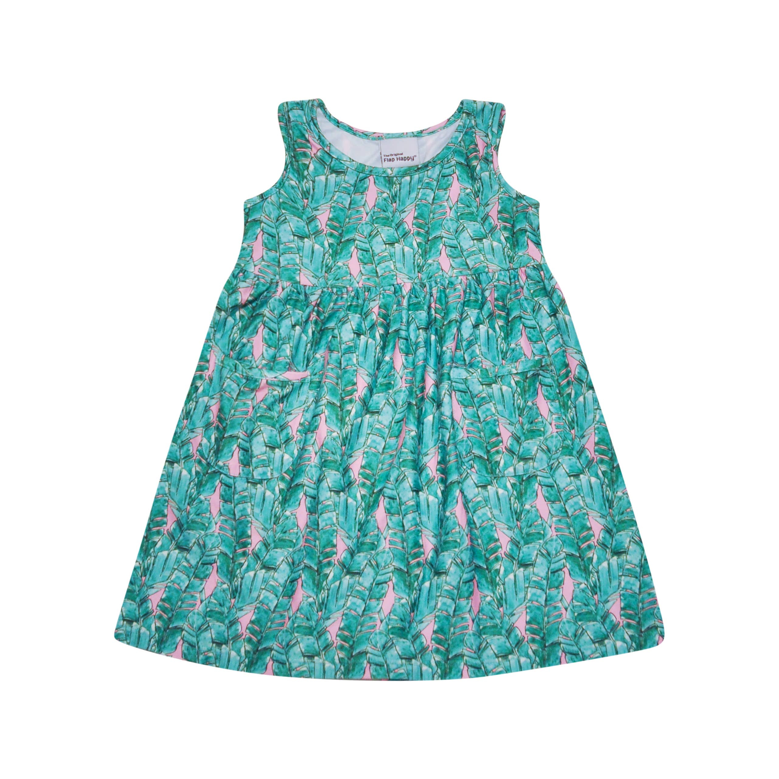 Kids UPF50+ Dahlia Sleeveless Dress w/ Pockets for Girls