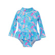 Baby Girls UPF50+ Alissa Infant Ruffle Rash Guard Swimsuit