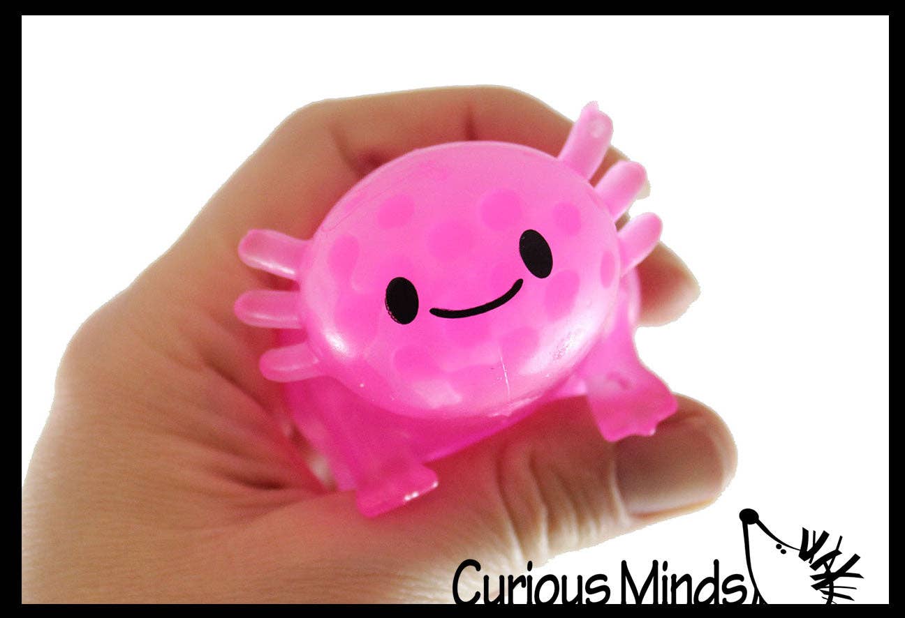 Axolotl Water Bead Filled Squeeze Stress Ball - Sensory Toy