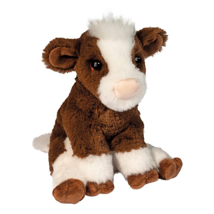 Cow Brown Bessie Plush Stuffy Stuffed Animal