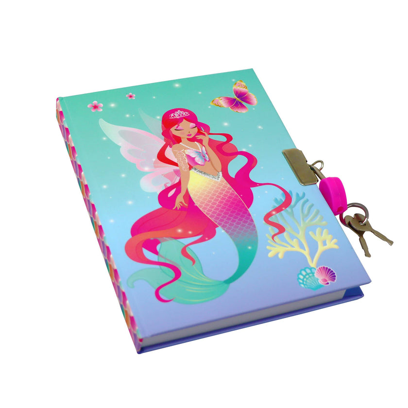 Shimmering Mermaid Strawberry Scented Lockable Diary