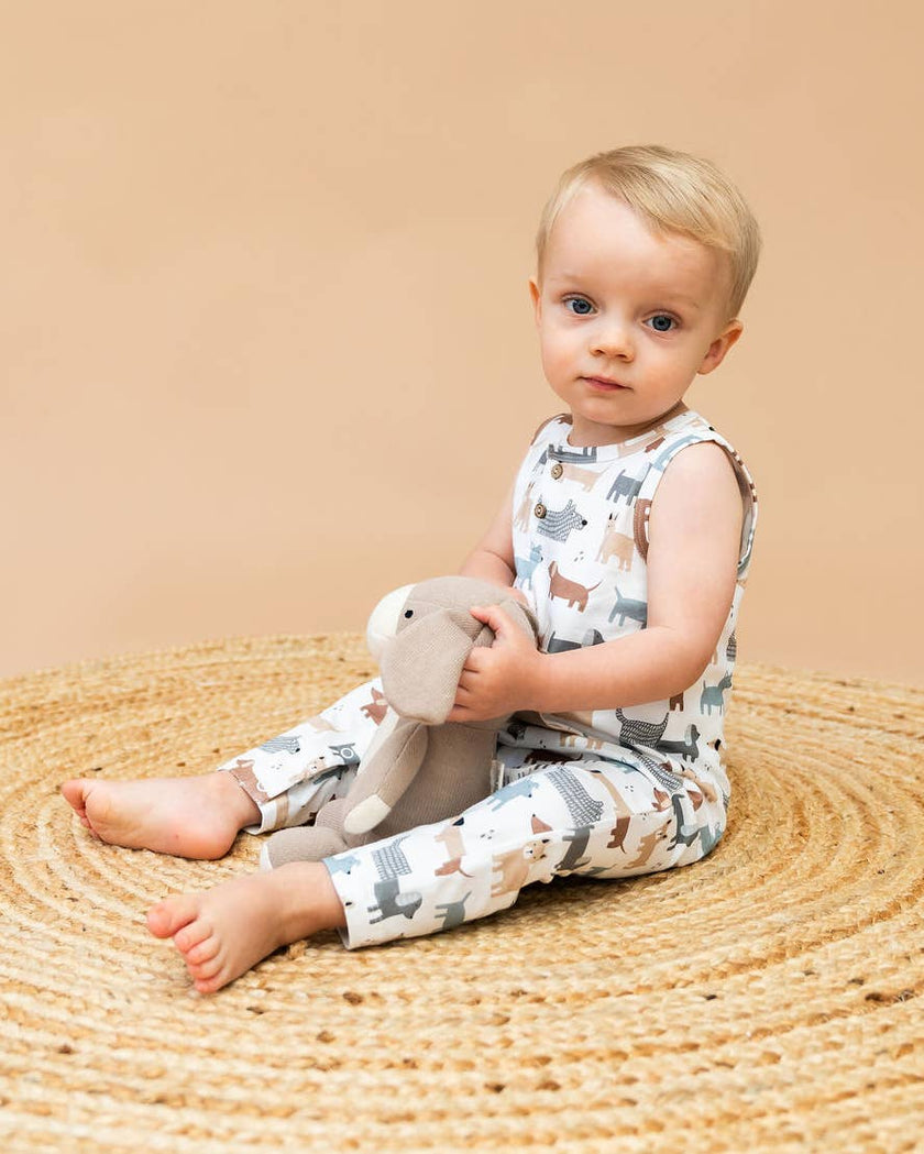 Dog Sleeveless Baby Jumpsuit (Organic Jersey)