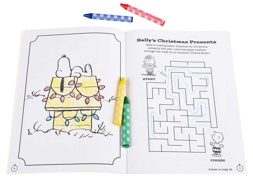 Peanuts: Merry Christmas, Snoopy and Friends Coloring Activity Book